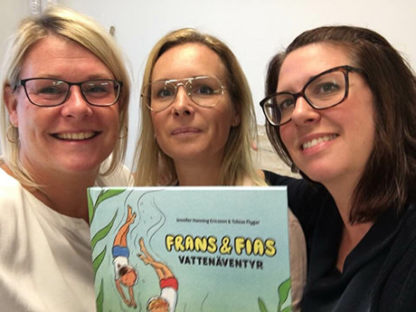 Camilla Hadarsson, Jennifer Hanning Ericsson och Lisa Dyrberg har varit med på hela resan - från idé, text och bearbetning fram till färdig bok.